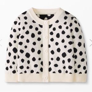 EUC Hanna Andersson baby polka-dot cardigan - 0-3M